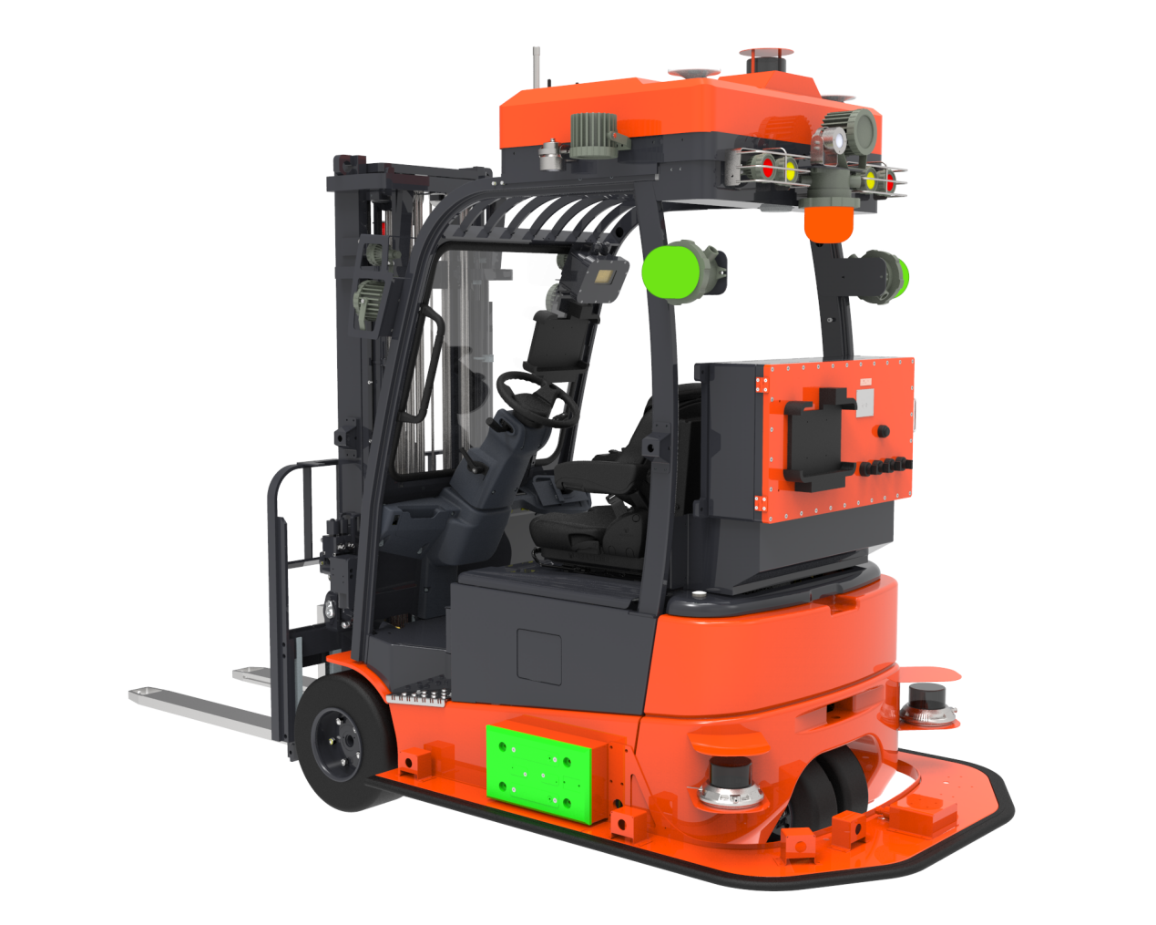 三支点防爆蓄电池平衡重式AGV车体.png 三支点防爆蓄电池平衡重式AGV车体.png